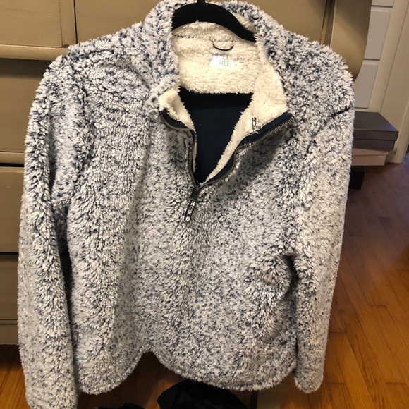 time and tru sherpa pullover
